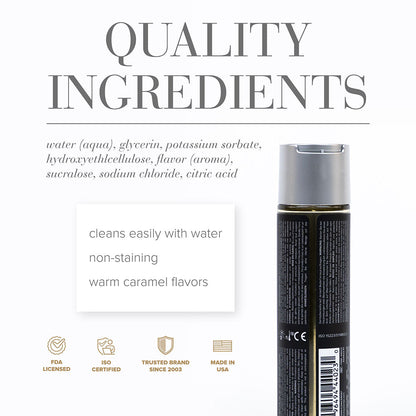 JO Gelato Salted Caramel Flavored Water-Based Lubricant 4 oz - Clear