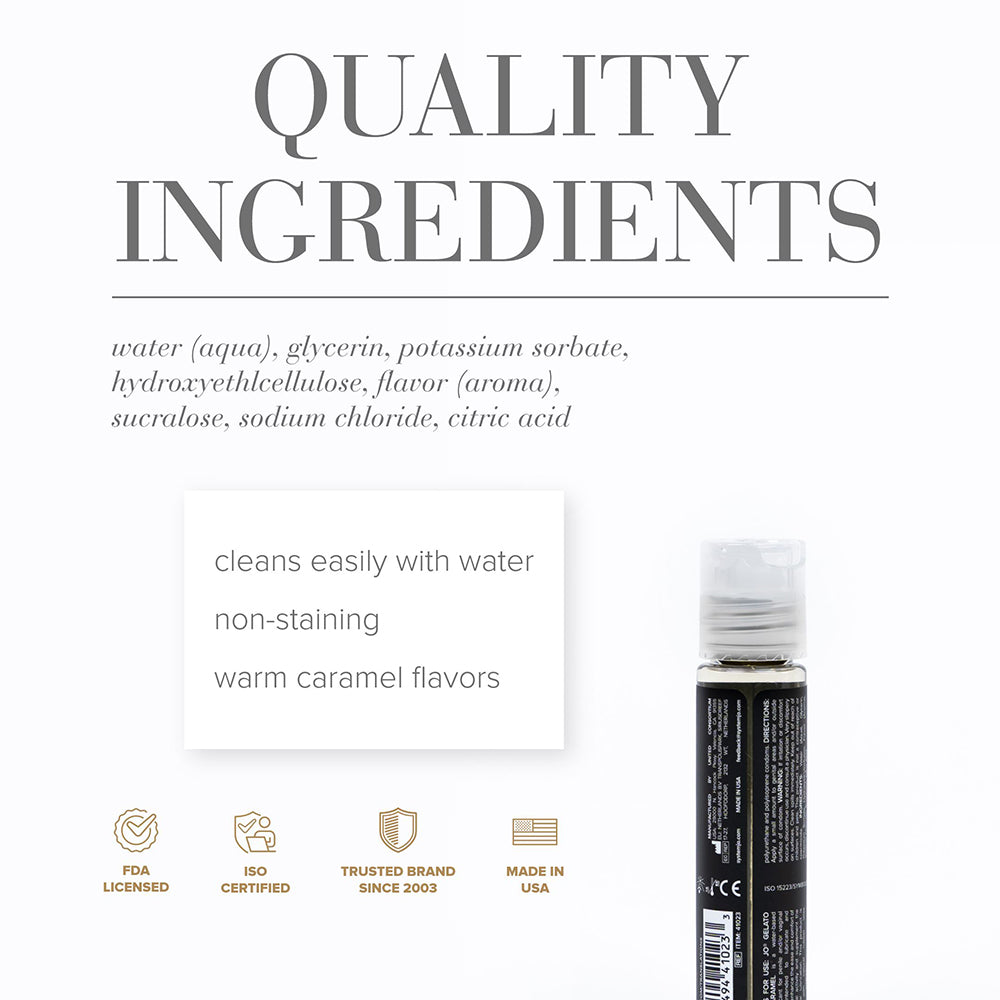 JO Gelato Salted Caramel Flavored Water-Based Lubricant – 1 oz