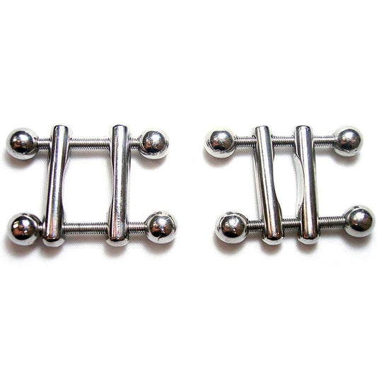 Rouge Ball End Nipple Clamps – Adjustable Metal Clamps in Silver