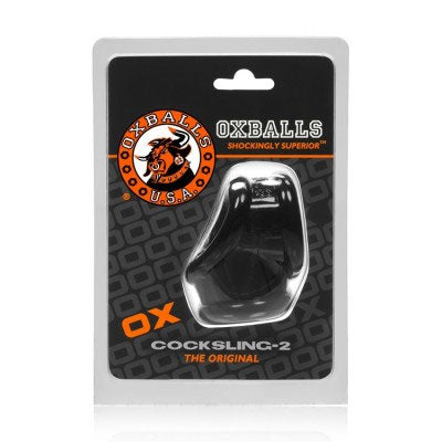 Oxballs Cocksling-2 Cockring – Black – Phthalate Free