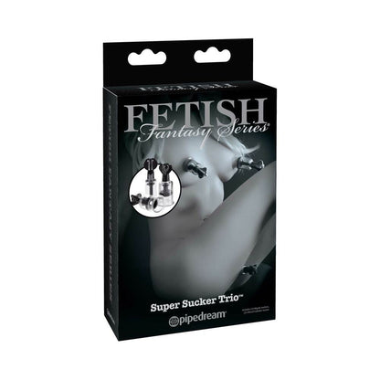 Pipedream Fetish Fantasy Series Limited Edition Super Suckers Trio – Clear/Black Nipple and Clitoral Suckers