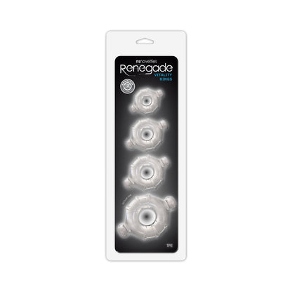 Renegade Vitality Rings 4-Pack – Clear Cock Rings