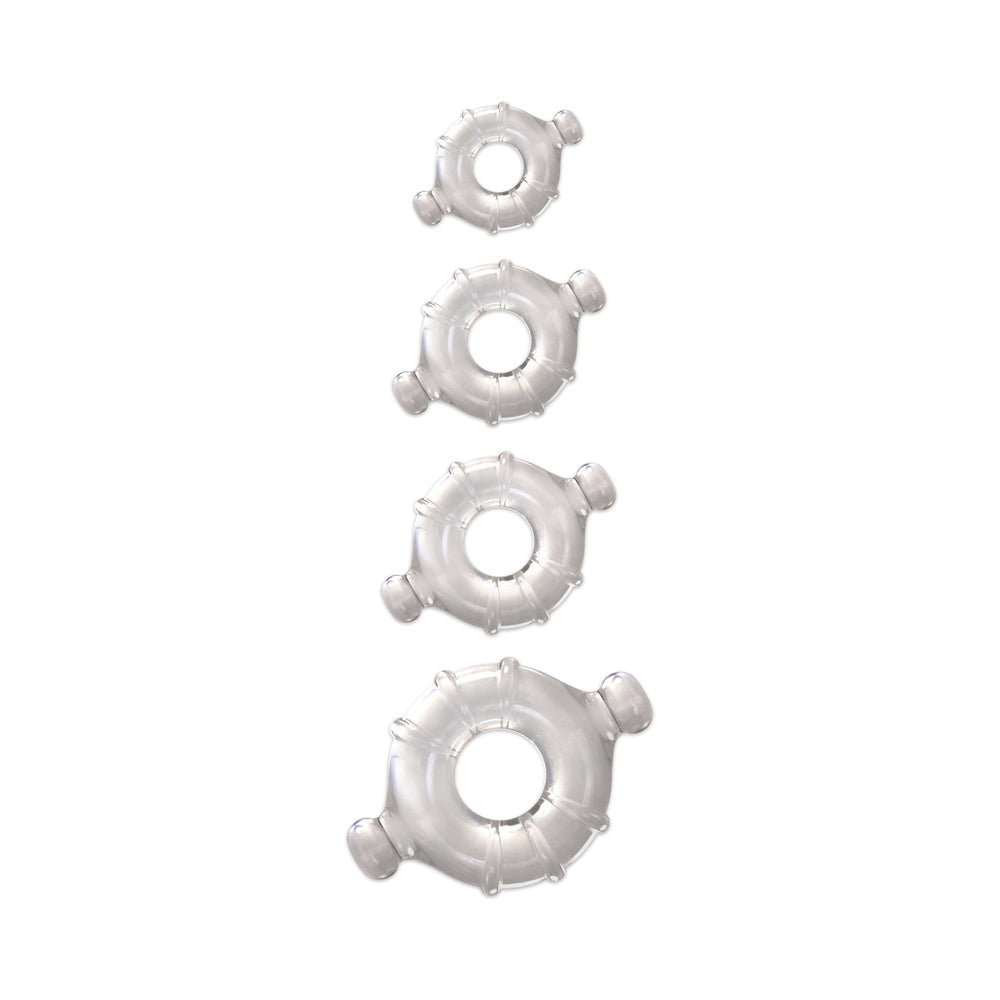 Renegade Vitality Rings 4-Pack – Clear Cock Rings