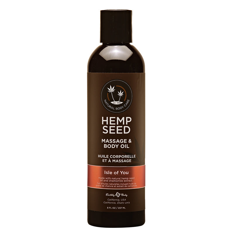 Earthly Body Massage Oil Isle of You - Fruity Floral Scent - 8oz