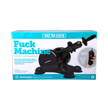 Doc Johnson Vac-U-Lock Fucking Machine – Adjustable Power – Black