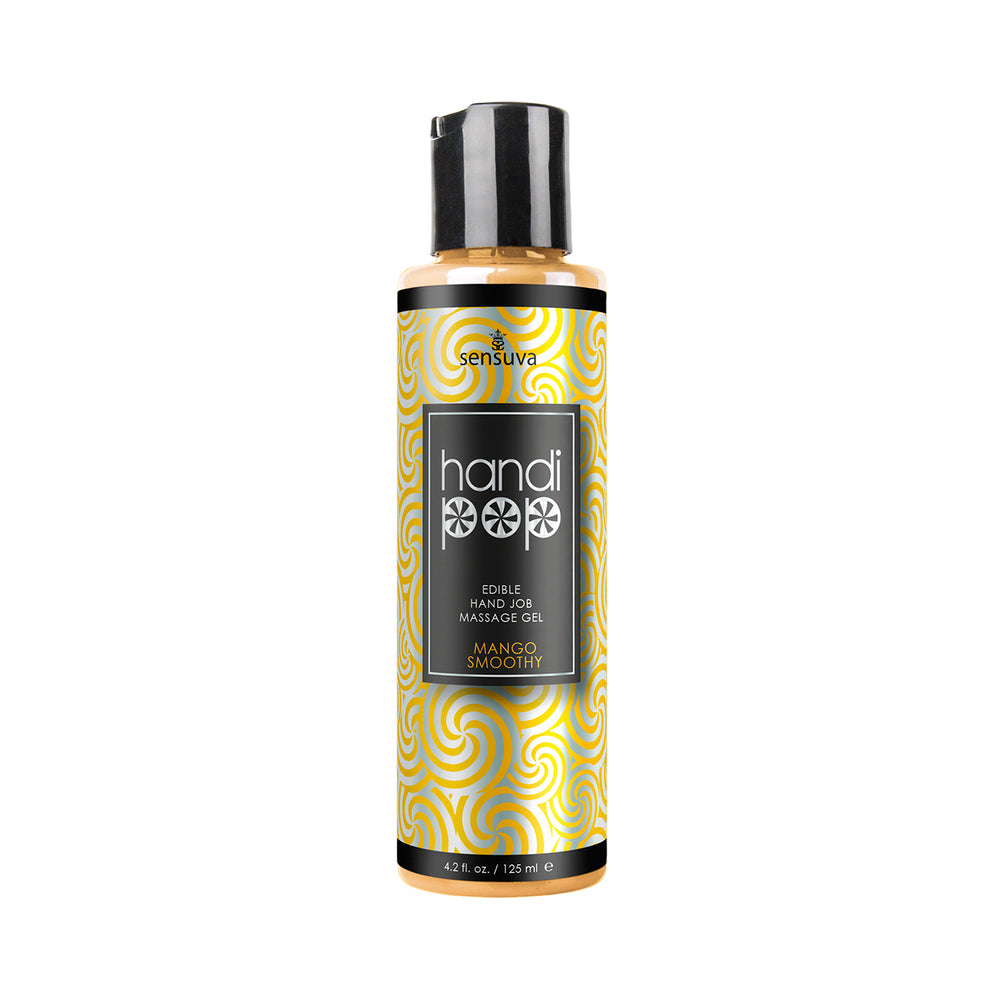 Sensuva HandiPop Edible Hand Job Massage Gel – Mango Smoothy – 4.2 oz