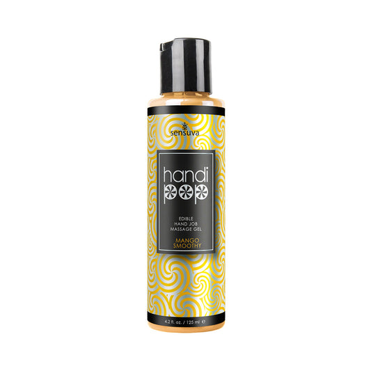 Sensuva HandiPop Edible Hand Job Massage Gel – Mango Smoothy – 4.2 oz