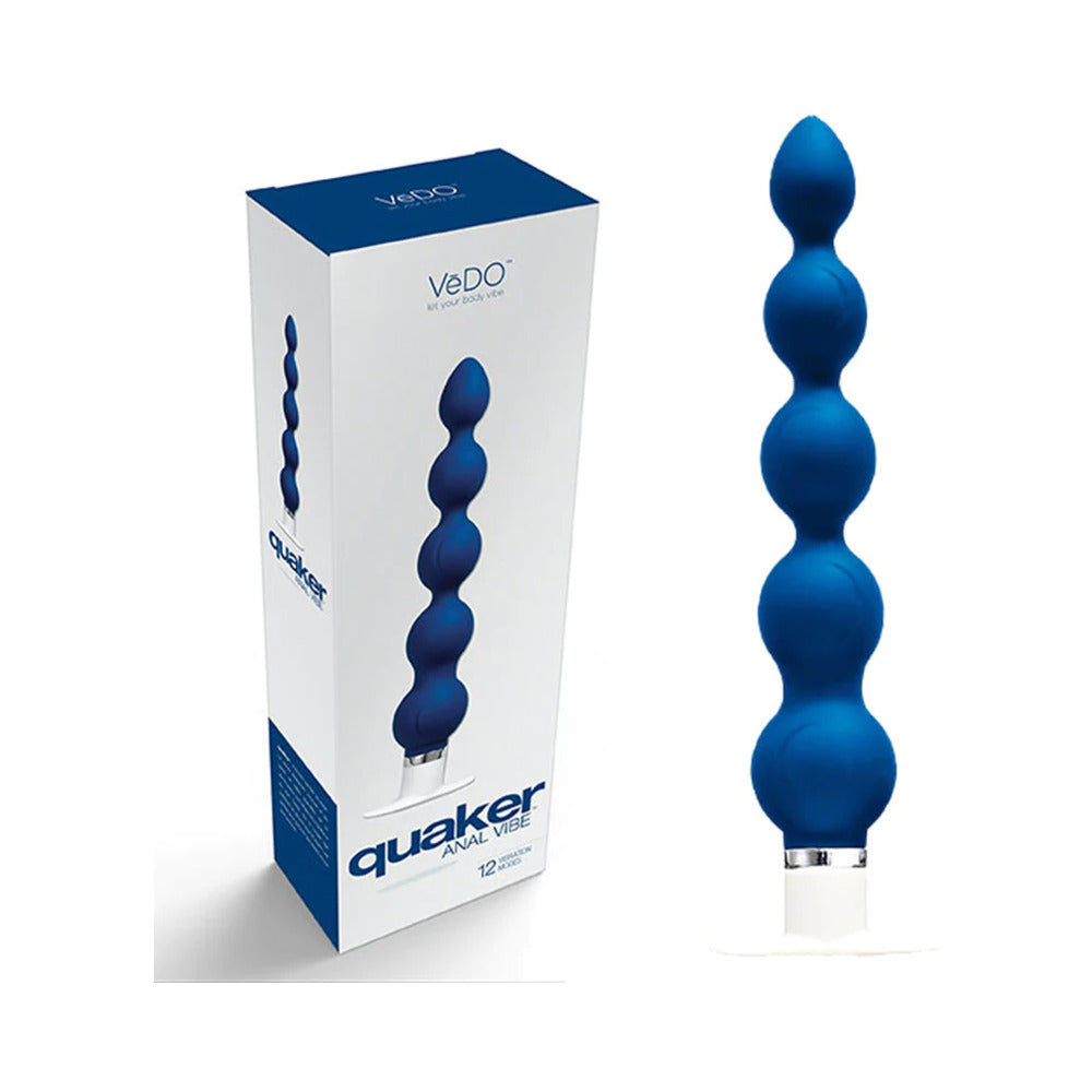 VeDO Quaker Anal Vibe - Midnight Madness - Anal Vibrator - Blue