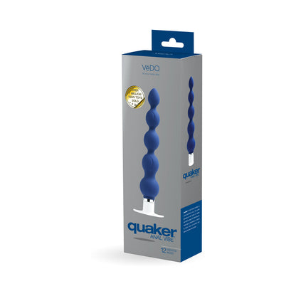 VeDO Quaker Anal Vibe - Midnight Madness - Anal Vibrator - Blue