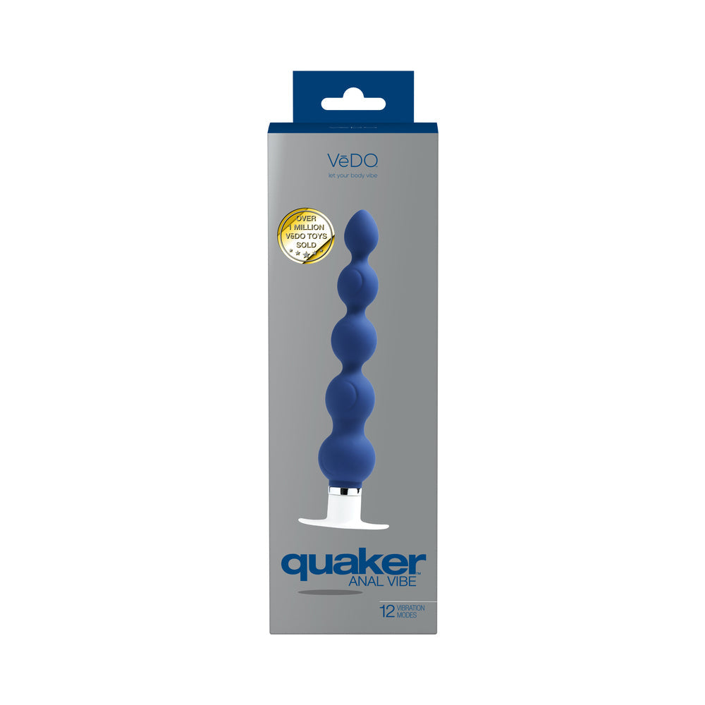VeDO Quaker Anal Vibe - Midnight Madness - Anal Vibrator - Blue