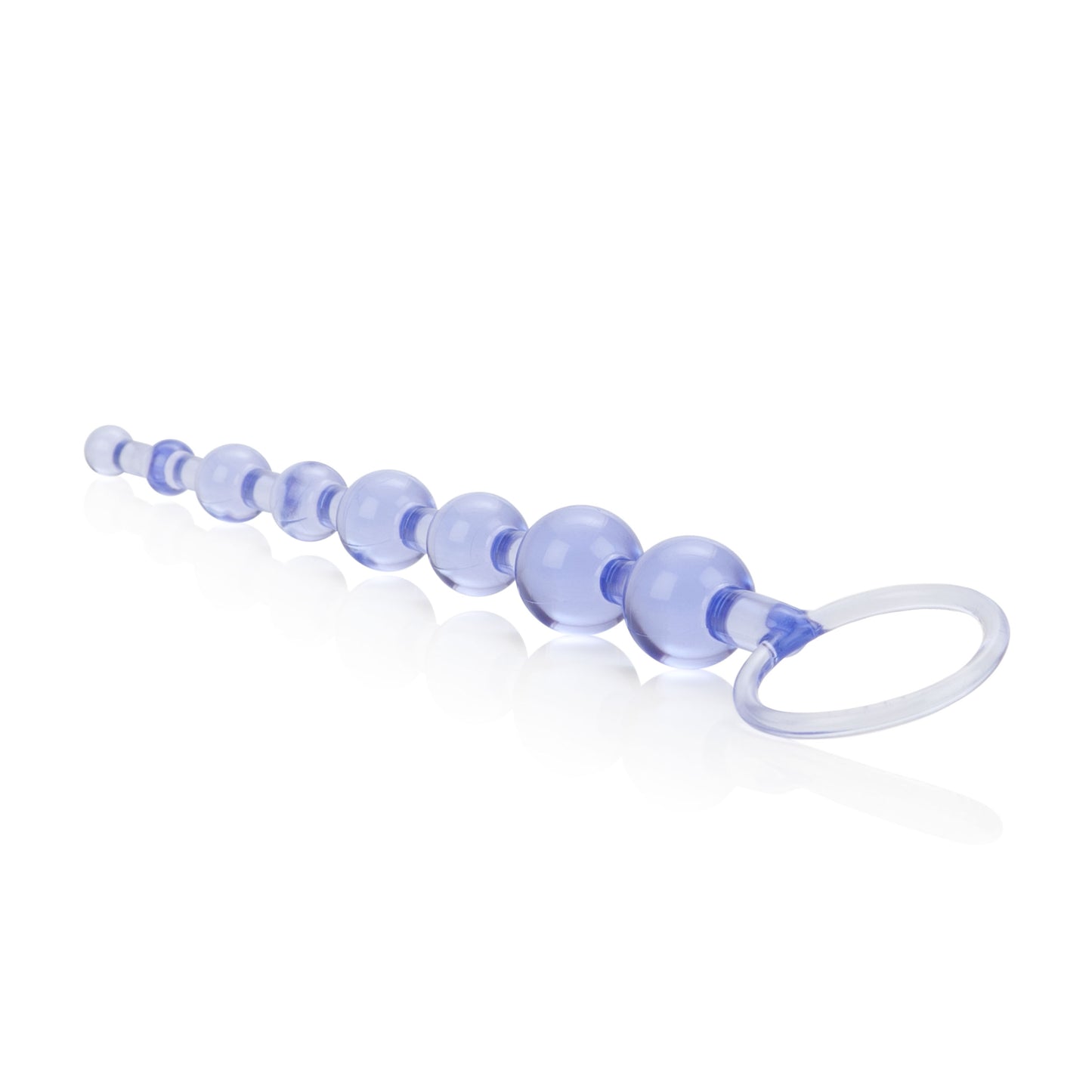 CalExotics First Time Love Beads - Purple - Flexible Slim Graduated Pleasure Beads