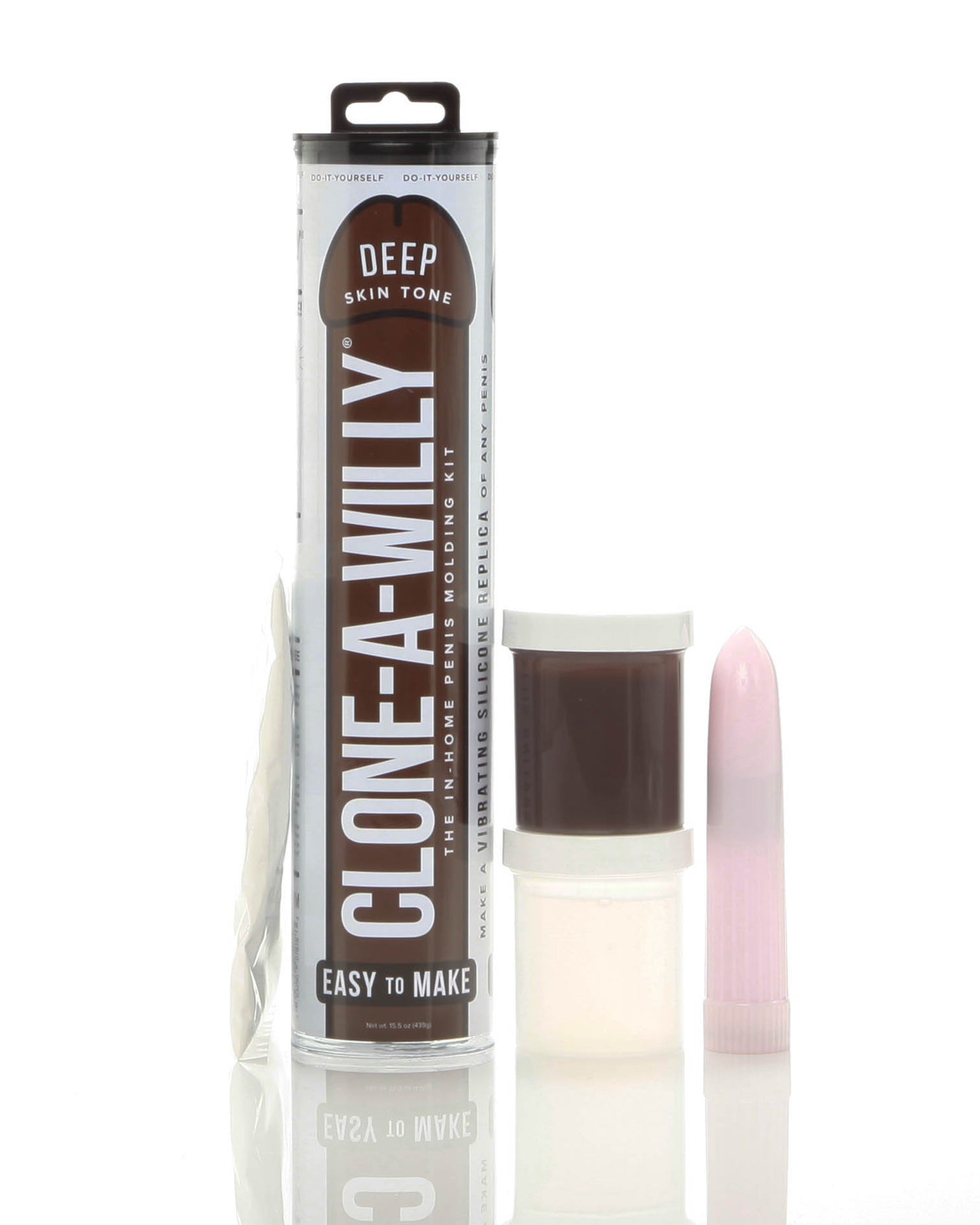 Clone-a-Willy Deep Skin Tone Kit - Silicone Penis Replica with Vibrating Unit