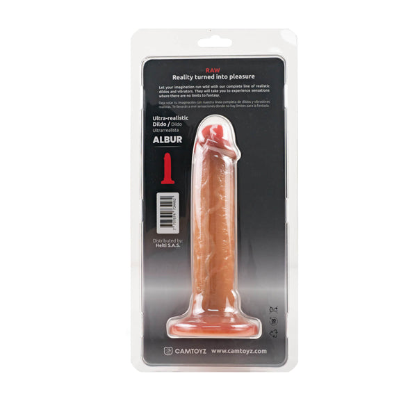 Camtoyz Albur Ultra Realistic Dildo with Suction Cup – Brown