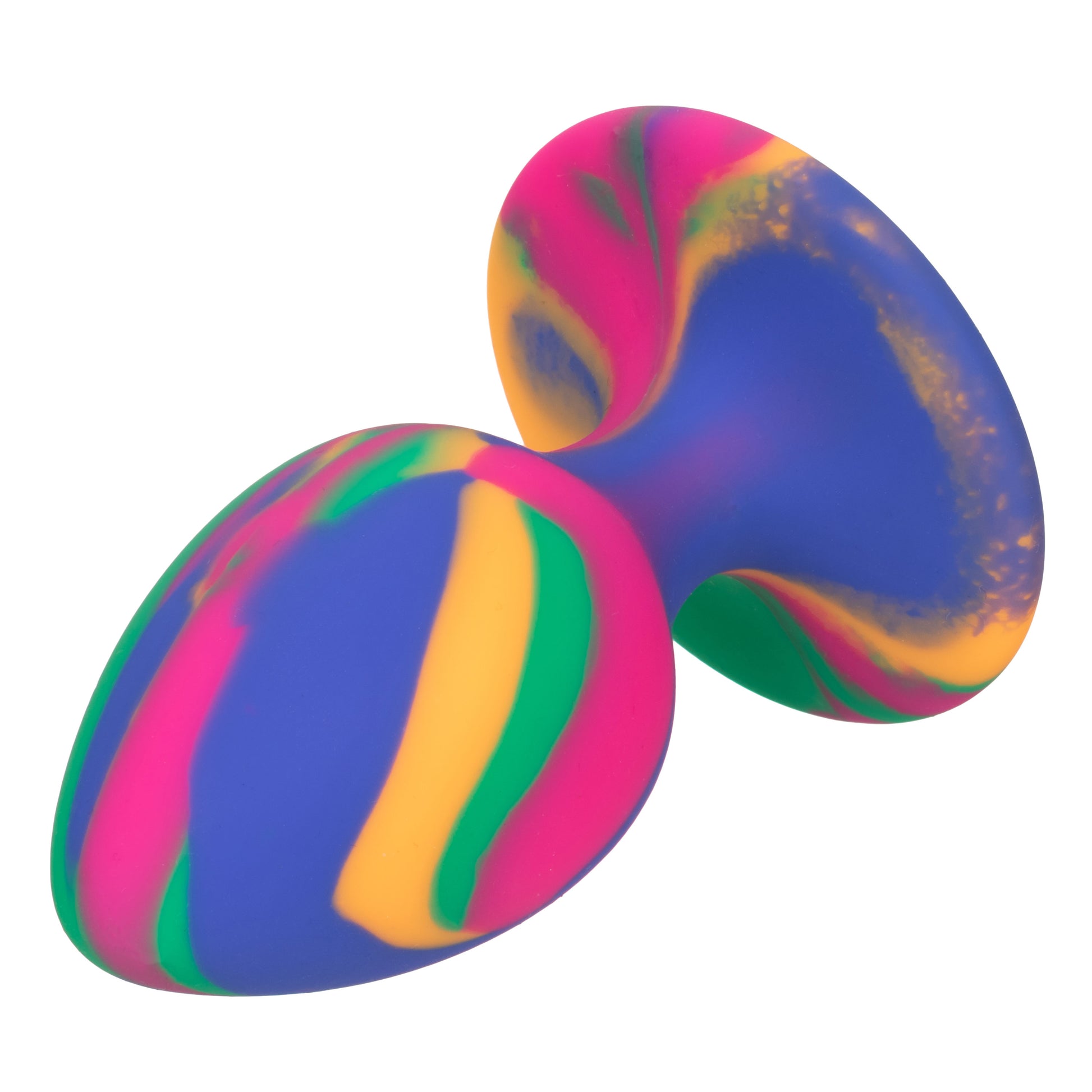 CalExotics Cheeky Medium Tie-Dye Plug with Suction Cup Base - Multi