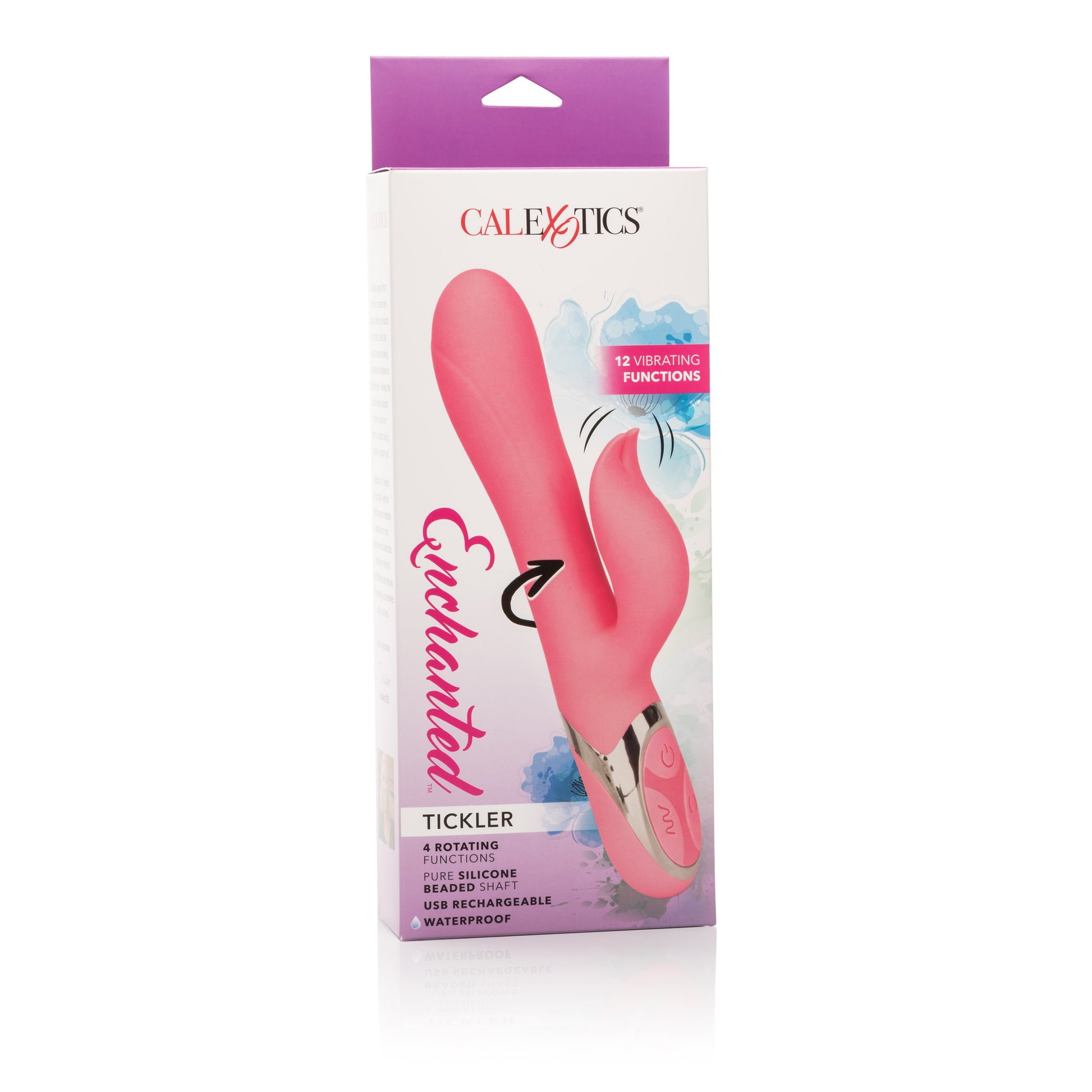 CalExotics Enchanted Tickler Multi-Function Vibrator with Rotating Beads - Pink