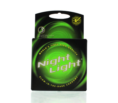 Paradise Marketing Night Light Glow-in-the-Dark Condoms - 3 Pack
