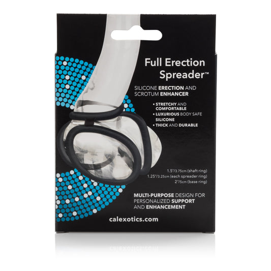 CalExotics Full Erection Spreader – Black – Silicone Enhancement System