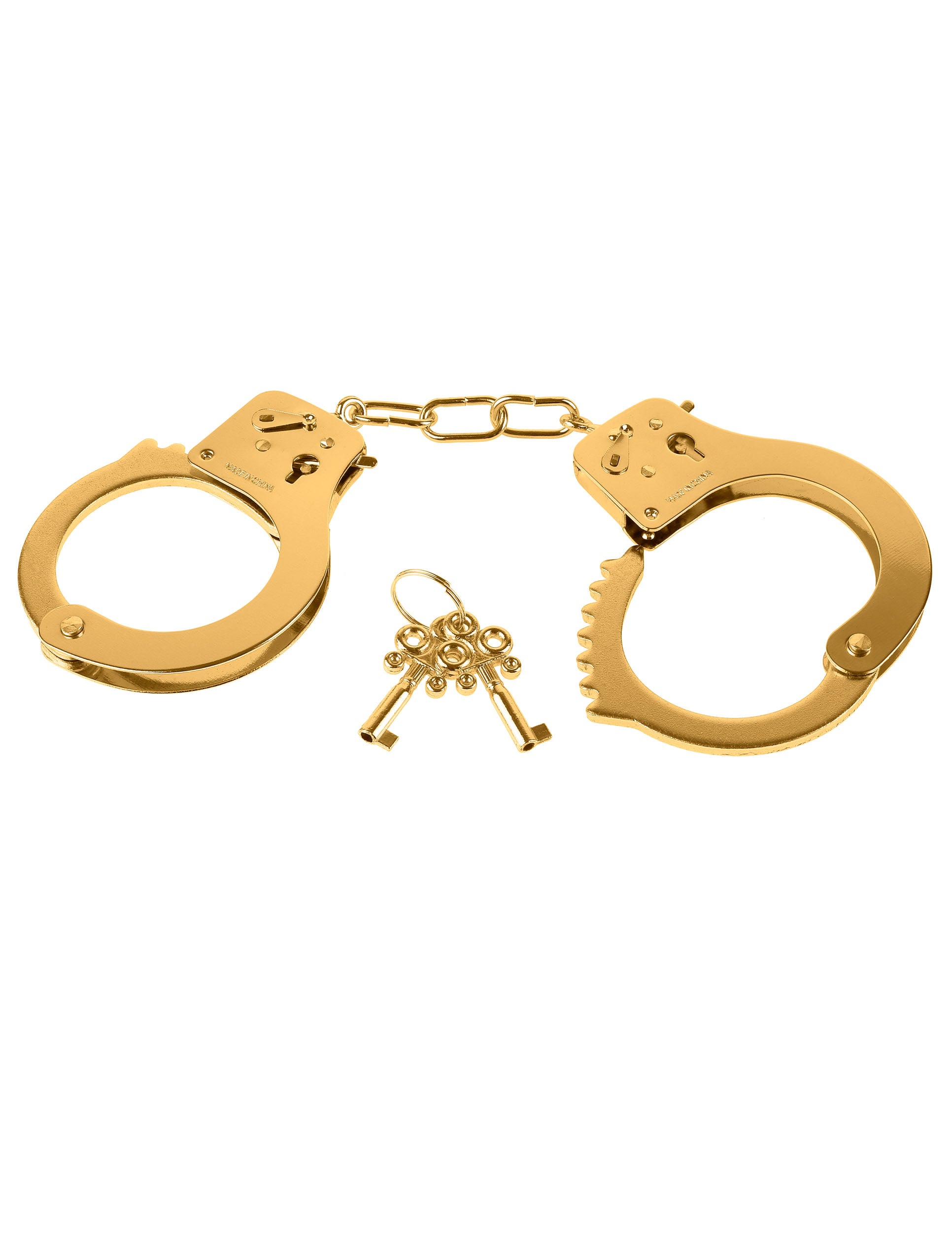 Pipedream Fetish Fantasy Gold Metal Cuffs – Gold Handcuffs with Quick-Release Feature
