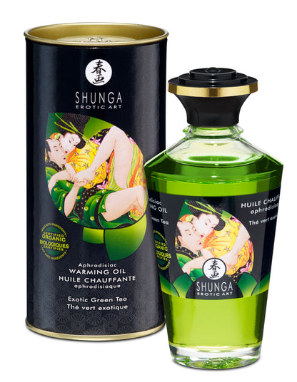 Aphrodisiac Organica Warming Oil – Green Tea Scented Warming Oil