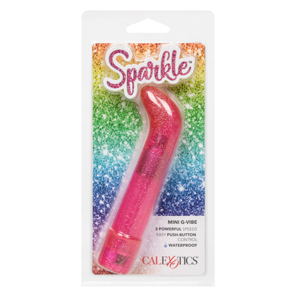 CalExotics Sparkle Mini G-Vibe – Mini G Massager with 3 Vibration Speeds – Pink