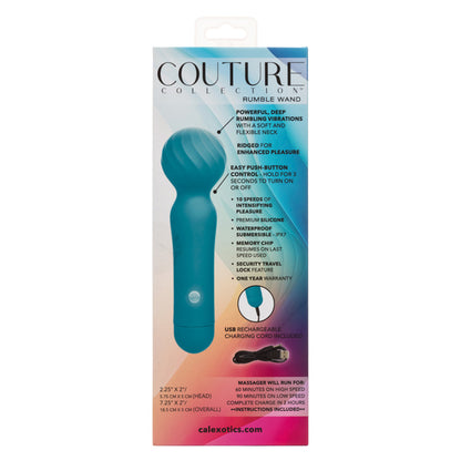 CalExotics Couture Collection Rumble Wand Massager – Blue