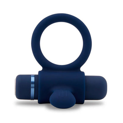 Nu Sensuelle Silicone Bullet Ring - Multi-Speed Vibrating Couples Toy - Navy Blue