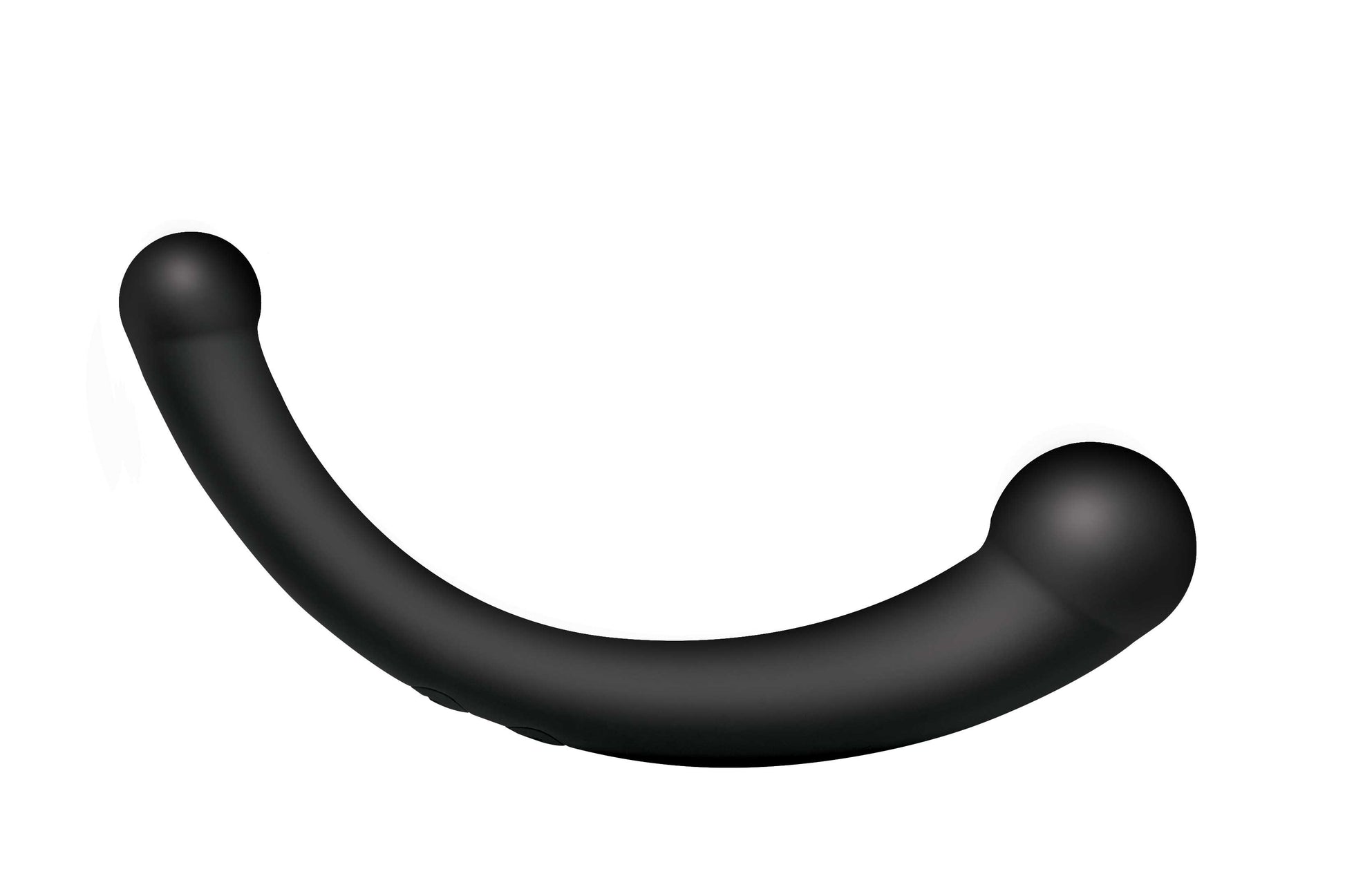 XR Brands 10x Vibra-Crescent Dual Ended Dildo with Powerful Vibration - Black