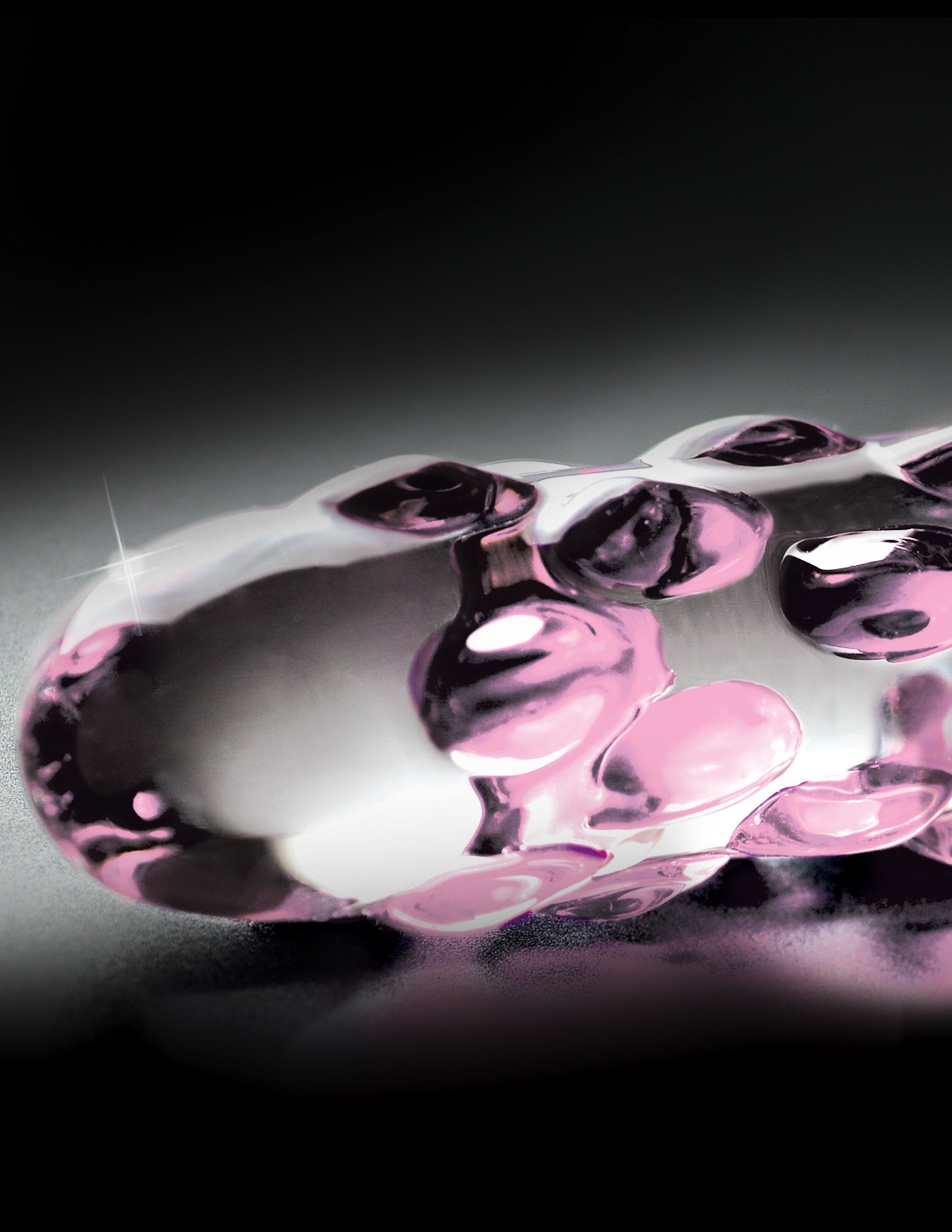 Pipedream Icicles No. 7 Glass Massager – Clear/Pink