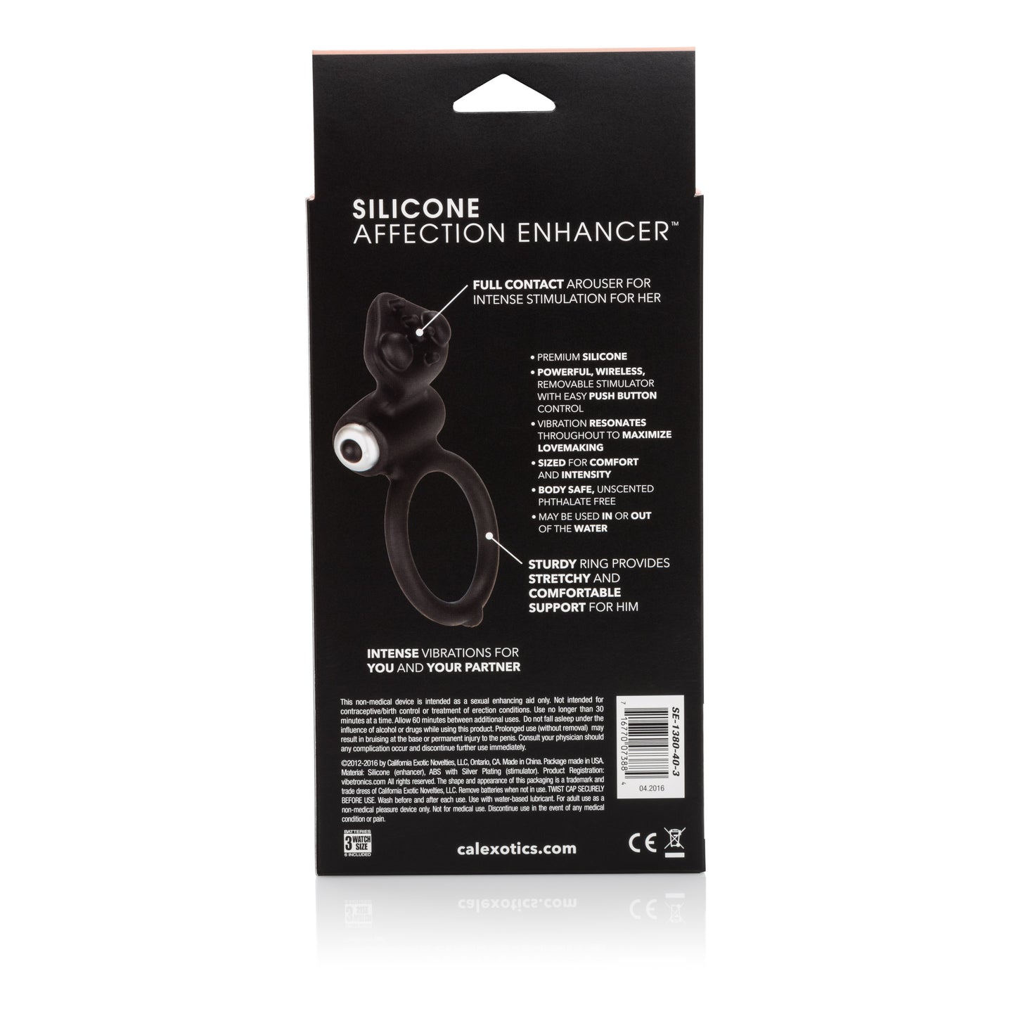 CalExotics Body and Soul Affection Couples Enhancer with Vibration – Black