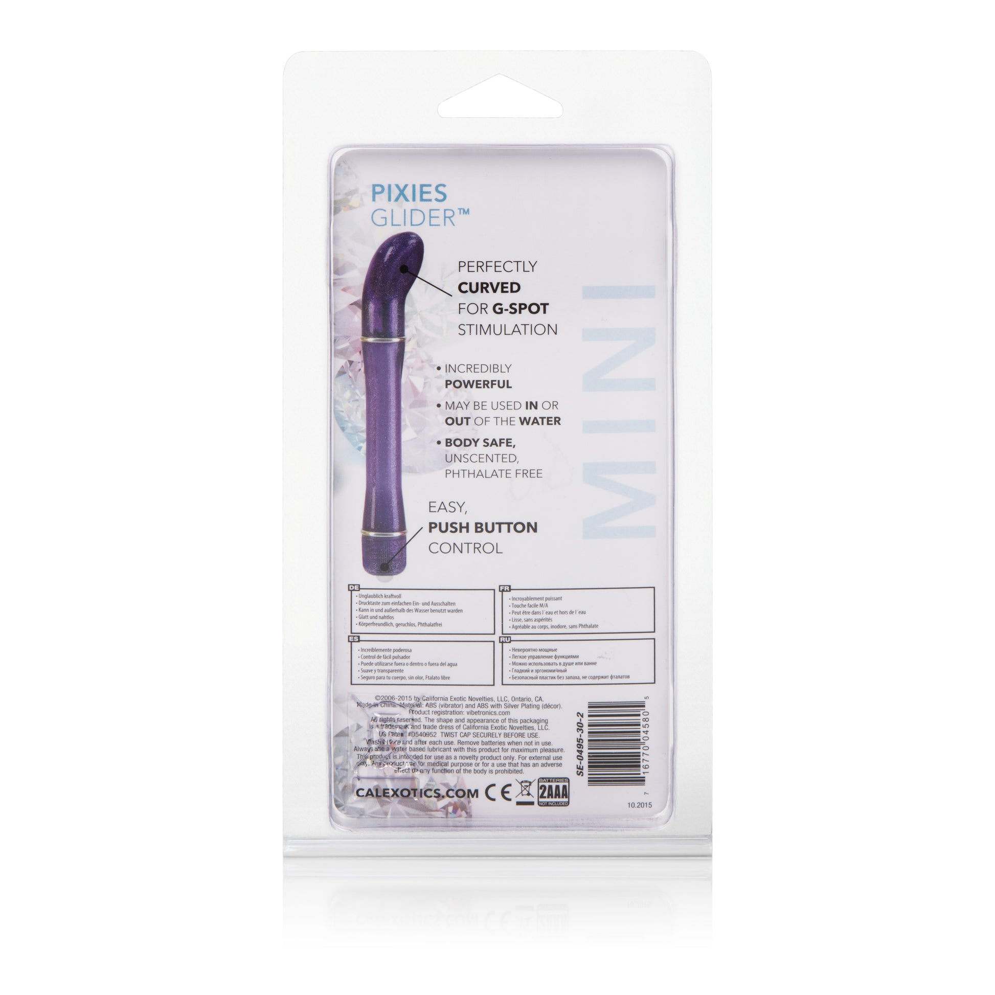 CalExotics Pixies Glider Waterproof Vibe – Purple