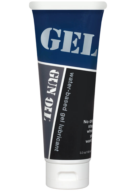 Gun Oil H20 Gel - Water-Based Lubricant for Anal and Toy Play - 3.3 Oz
