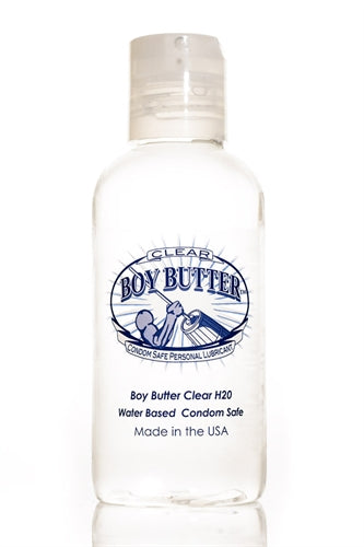 Boy Butter Clear H2O Water-Based Personal Lubricant with Vitamin E – 4 Oz