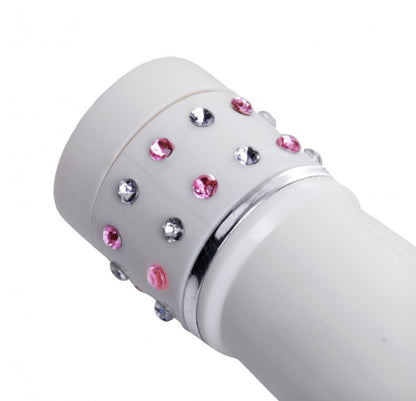 XR Brands Charmed Petite Massage Wand – Multi-Function Vibrator – White