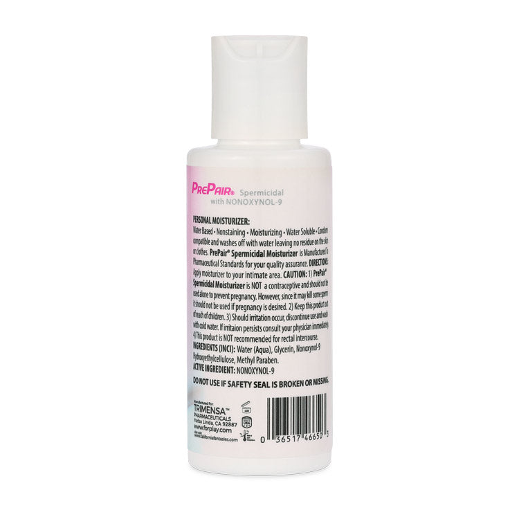 PrePair Spermicidal Water Based Personal Moisturizer – 2.4oz