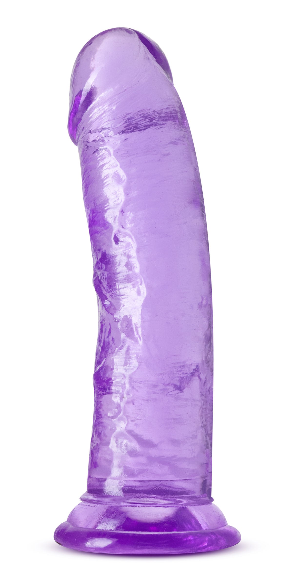 B Yours Plus Roar N Ride - Soft TPE Dildo with Suction Cup - Purple
