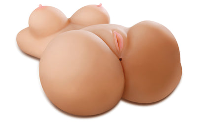 Pipedream Mega Fuck Slut Mega Masturbator - Realistic Dual-Opening Design - Beige