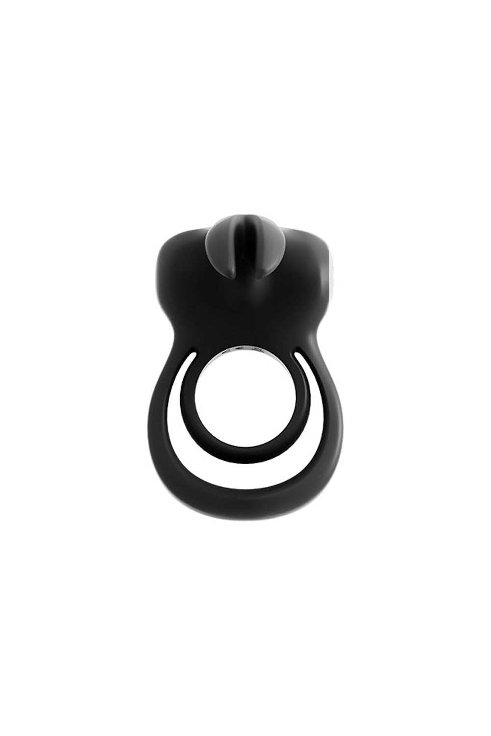 VeDO Thunder Bunny Rechargeable Dual Ring with Vibrations - Black Pearl