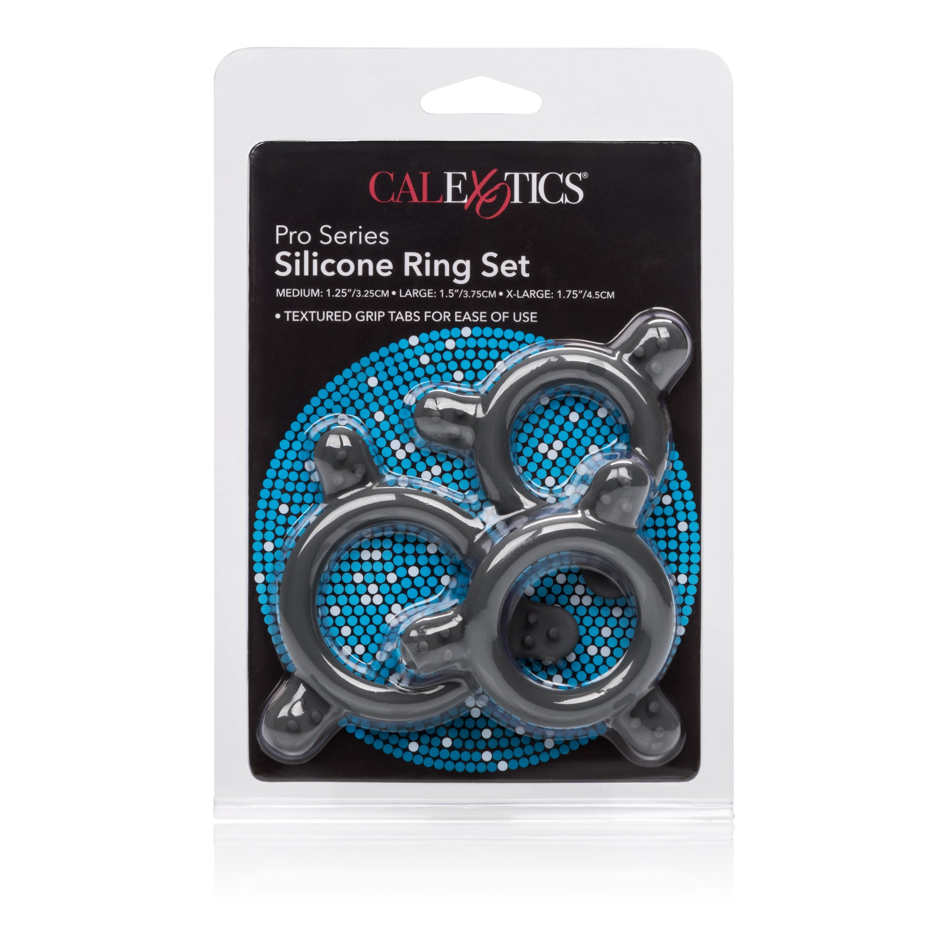 CalExotics Pro Series Silicone Ring Set – Gray – Phthalate Free