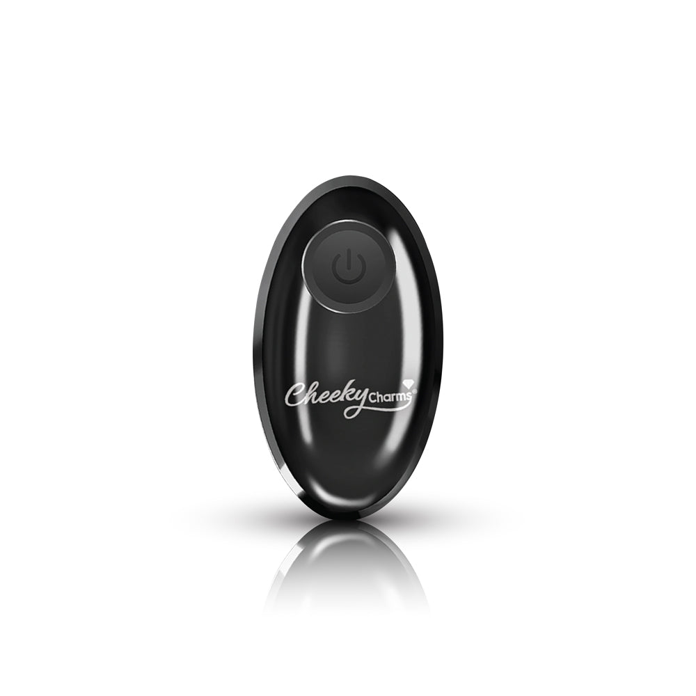 Viben Cheeky Charms Vibrating Medium Anal Plug with Remote Control – Gunmetal
