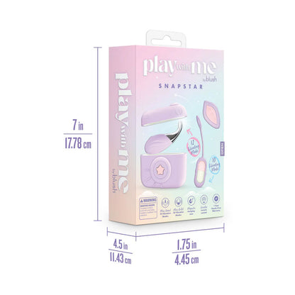 Blush Snapstar Vibrator Set with Wireless Remote – Purple