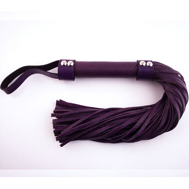 Rouge H-Style Leather Flogger - Purple