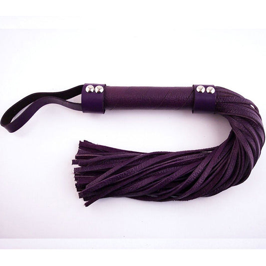 Rouge H-Style Leather Flogger - Purple