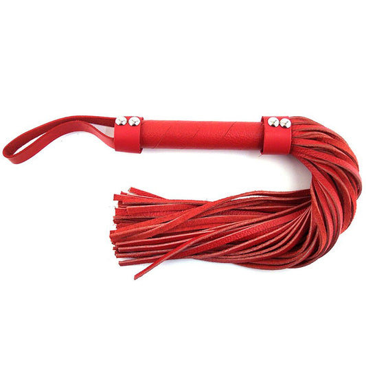 Rouge H-Style Leather Flogger – Red