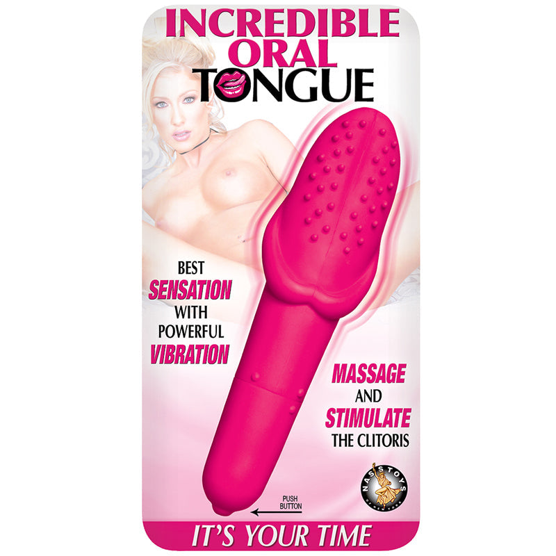 Nasstoys Incredible Oral Tongue Mini Vibe – Waterproof – Hot Pink