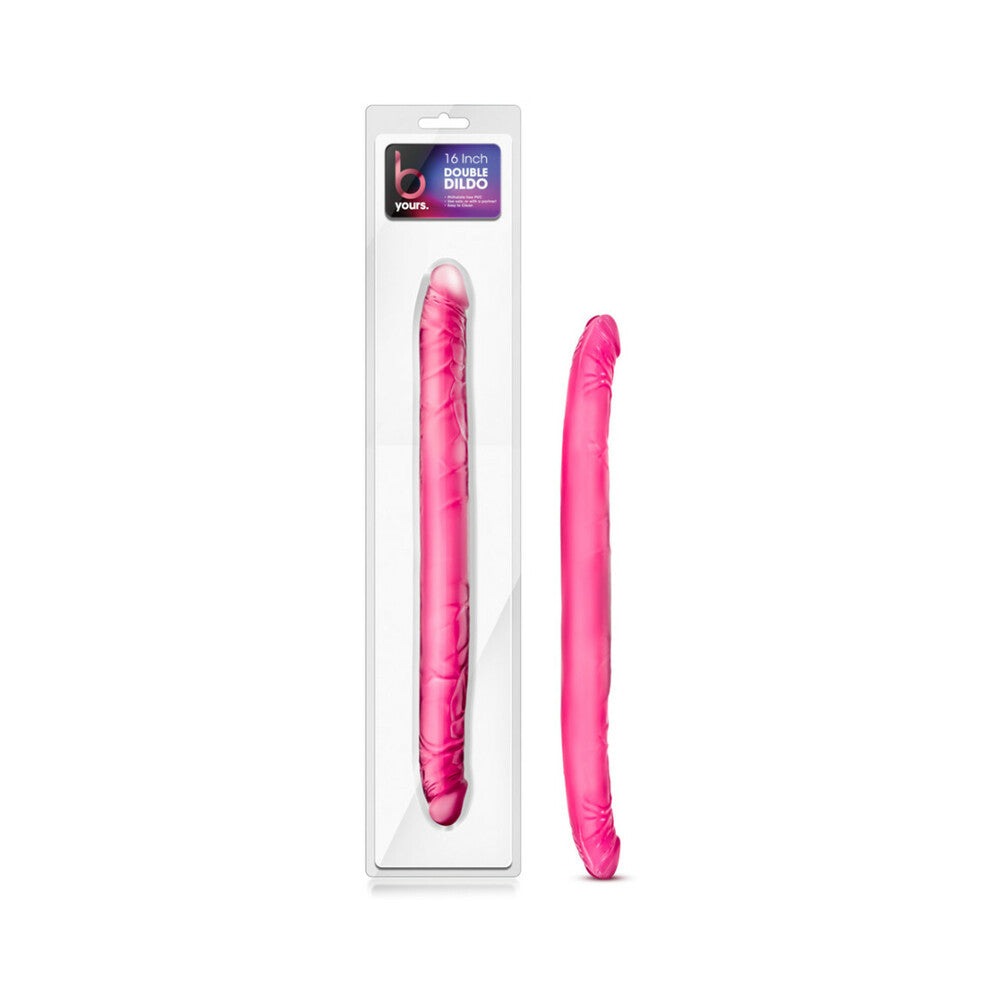Blush B Yours 16 Inch Double Dildo – Realistic Pink