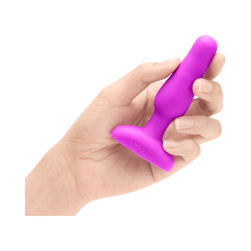 b-Vibe Novice Rechargeable Remote-Controlled Vibrating Silicone Anal Plug – Fuchsia