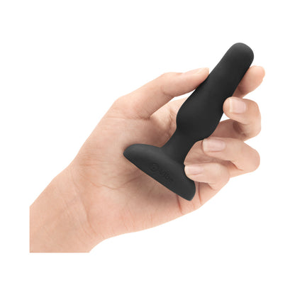 b-Vibe Novice Rechargeable Remote-Controlled Vibrating Silicone Anal Plug – Black