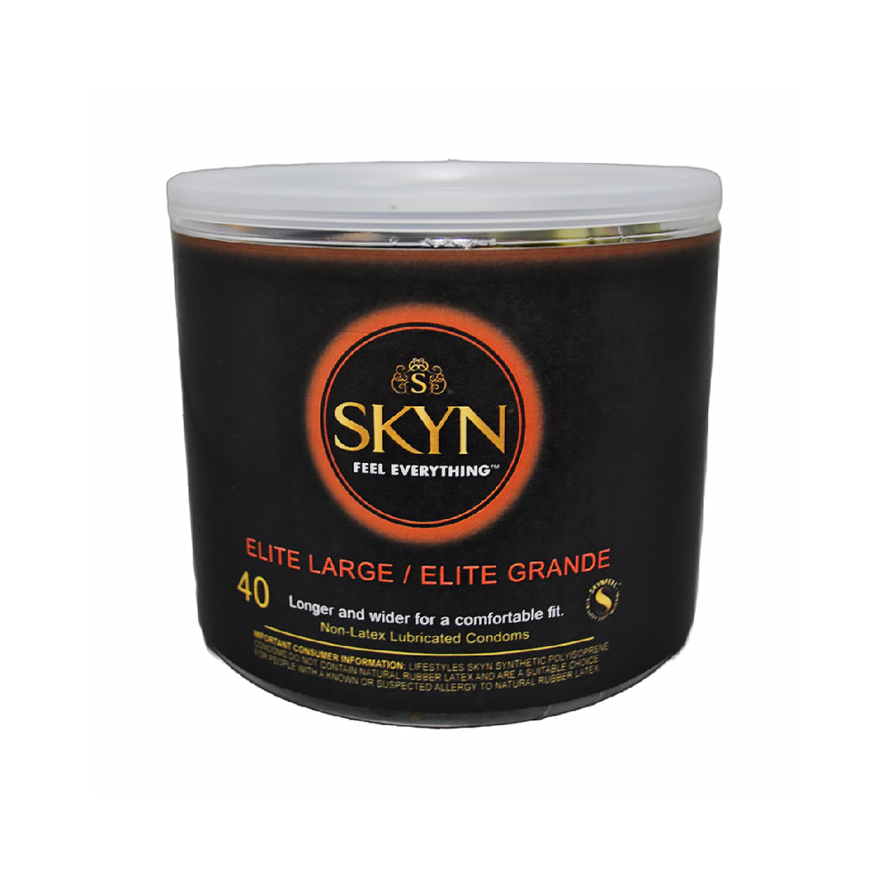 Lifestyles Skyn Large Display Bowl Condoms - Clear - 40 Count