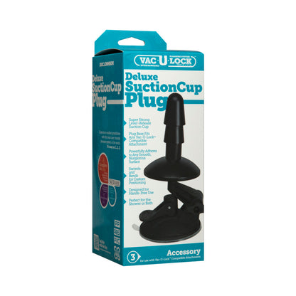 Doc Johnson Vac-U-Lock Deluxe Suction Cup Plug Accessory – Black