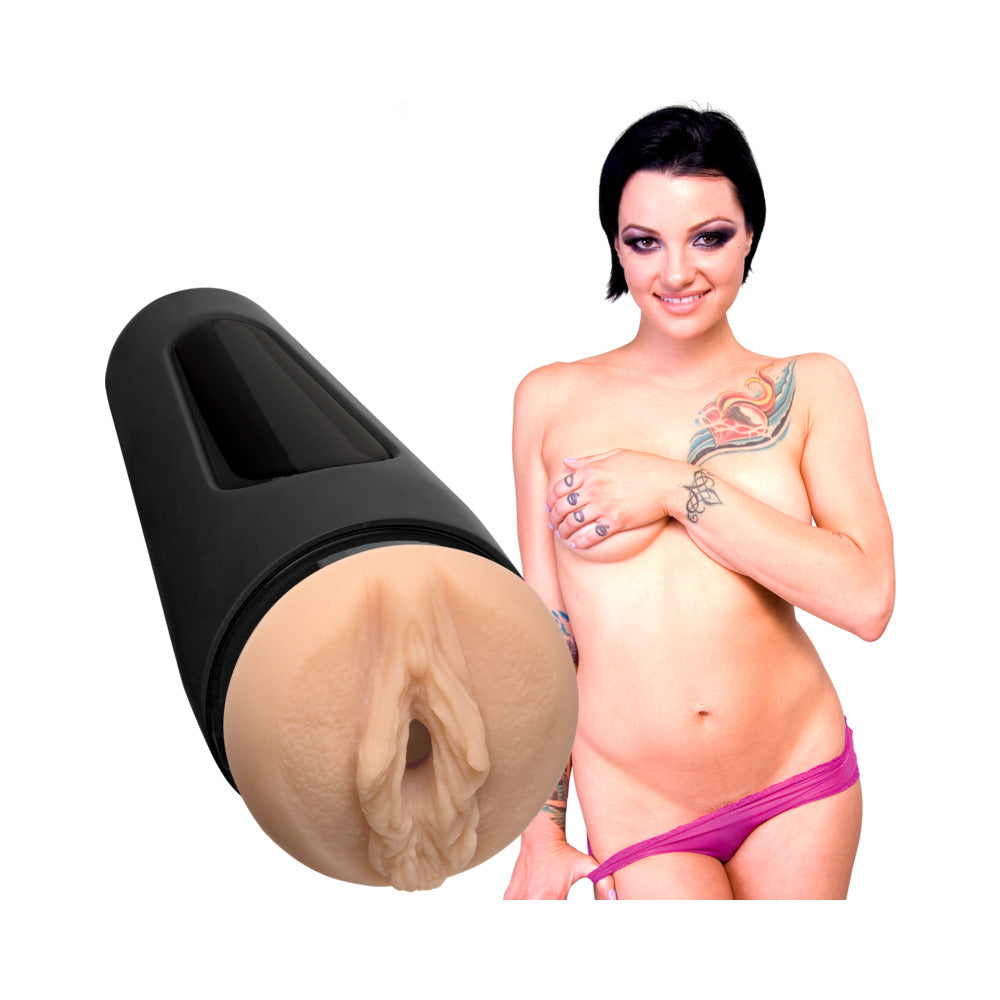 Doc Johnson Main Squeeze Belladonna Masturbator – Vanilla/Ivory/Beige